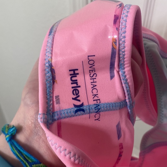 LoveShackFancy x Hurley Max Colorblock One Piece in Pink - Picture 8 of 9